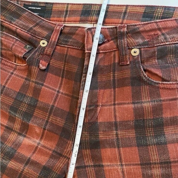 R13 Kate Plaid Mid-Rise Ankle Skinny Jeans Size 27 - Picture 6 of 9
